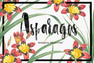 Asparagus: A Playful Script Font for Editorial Design