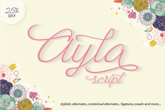 Ayla: The Cute Script Typeface for Authentic Branding Projects