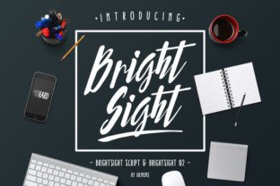 Bright Sight: A Dynamic Script Font for Polished Brand Identity
