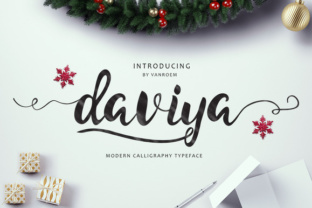 Daviya: A Hand-Inked Script Font for Organic Editorial Design