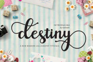 Destiny Typeface Review: A Modern Script for Bold Branding