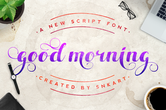 Good Morning: The Script Amp Typeface That Clarifies Campaign Visuals