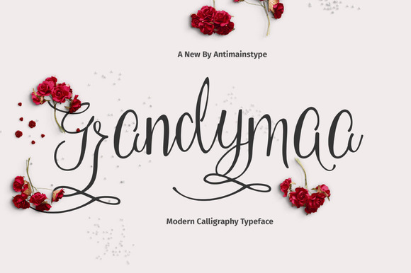 Grandymaa Typeface Review: A Sweet Calligraphy Script for Elegant Branding