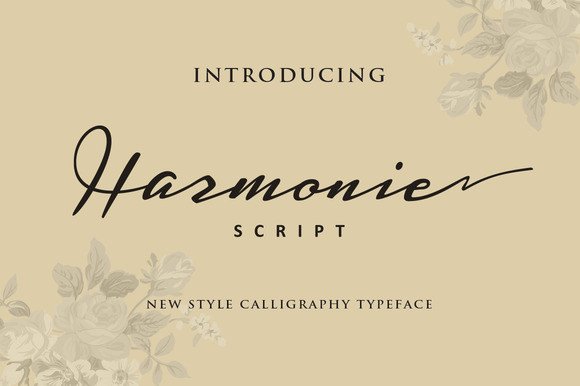 Harmonie: The Script Typeface That Brings Charm to Real Branding Projects