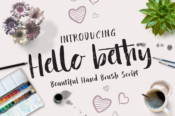 Hello Bethy: The Brush Script Typeface for Authentic Brand Identity