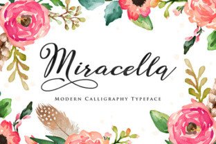 Miracella: A Handwritten Calligraphy Typeface for Elegant Branding