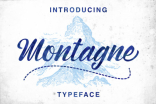 Montagne: A Hand-Painted Script Font for Authentic Brand Identity