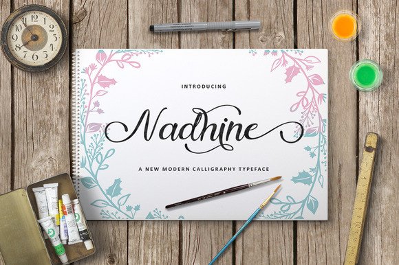Nadhine Script: The Perfect Handwritten Typeface for Small Business Branding