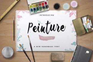 Peinture: A Stunning Brush Stroke Typeface for Web Design