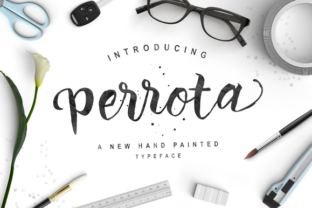 Perrota: A Hand-Painted Script Font for Editorial Design