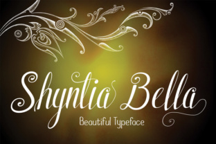 Shyntia Bella: The Perfect Handwritten Typeface for Crafters