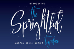 Sprightful Typeface: The Perfect Script for Handmade Products