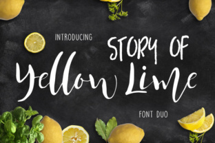 Story of Yellow Lime: A Script Font Duo for Editorial Design